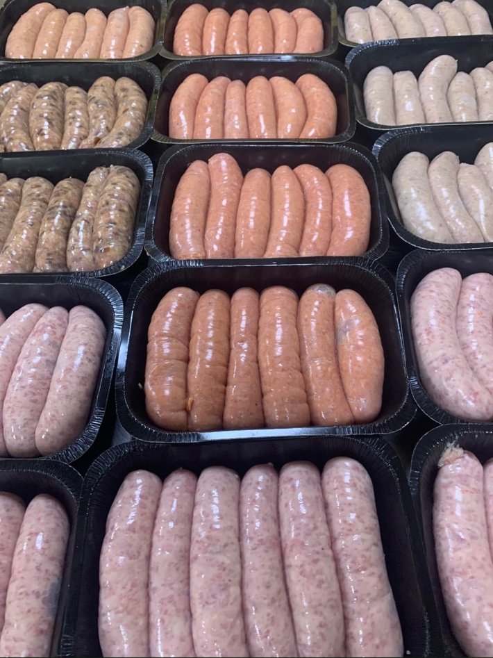 A selection of our sausages